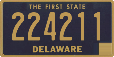 DE license plate 224211