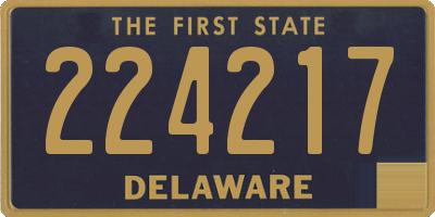 DE license plate 224217