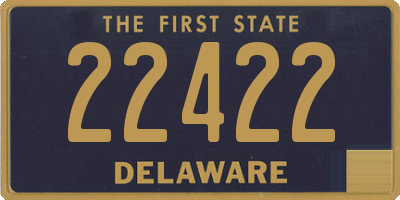 DE license plate 22422