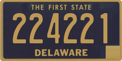DE license plate 224221