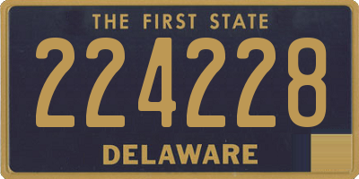 DE license plate 224228
