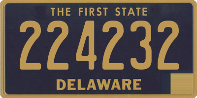 DE license plate 224232