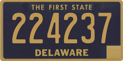 DE license plate 224237
