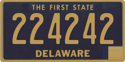 DE license plate 224242