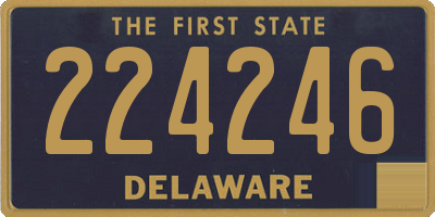 DE license plate 224246