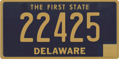 DE license plate 22425