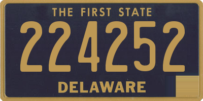 DE license plate 224252