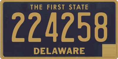 DE license plate 224258