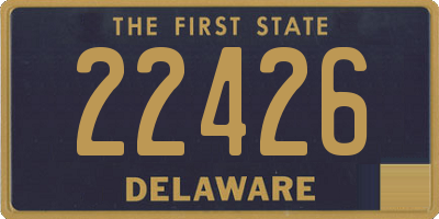 DE license plate 22426