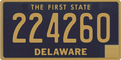 DE license plate 224260