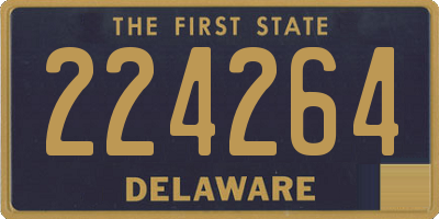 DE license plate 224264