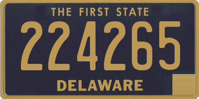 DE license plate 224265