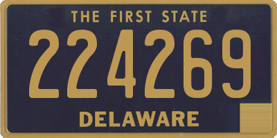DE license plate 224269