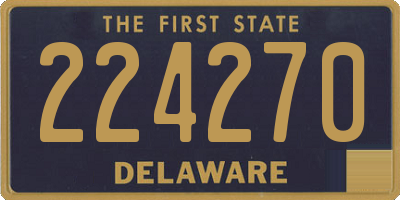 DE license plate 224270