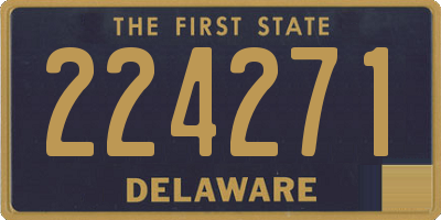 DE license plate 224271