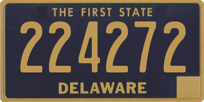 DE license plate 224272