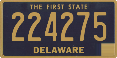 DE license plate 224275