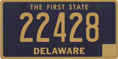 DE license plate 22428