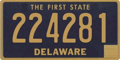 DE license plate 224281