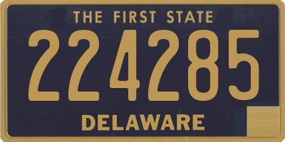 DE license plate 224285