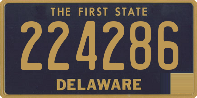 DE license plate 224286