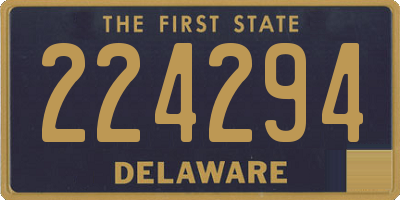 DE license plate 224294