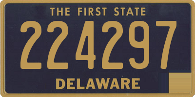 DE license plate 224297