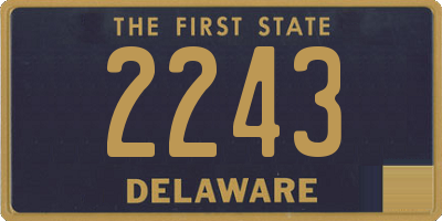 DE license plate 2243