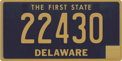 DE license plate 22430