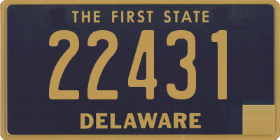 DE license plate 22431