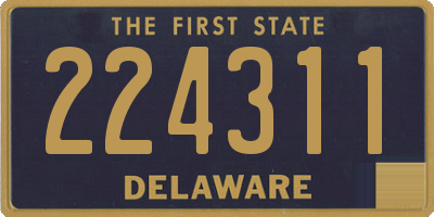 DE license plate 224311