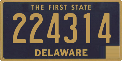 DE license plate 224314