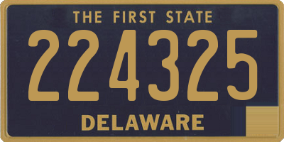 DE license plate 224325