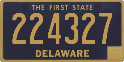 DE license plate 224327
