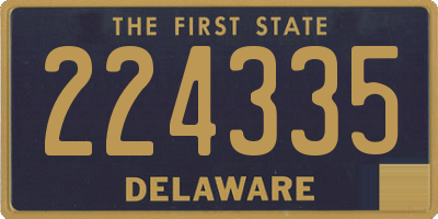 DE license plate 224335