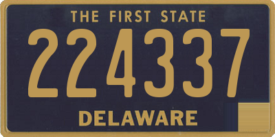 DE license plate 224337