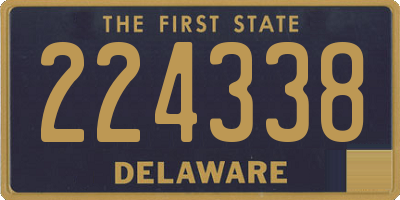 DE license plate 224338