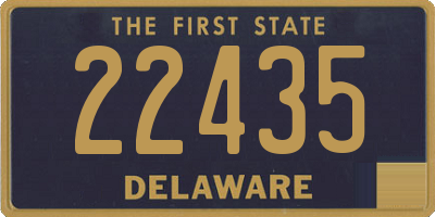 DE license plate 22435