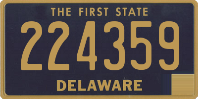 DE license plate 224359