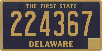 DE license plate 224367
