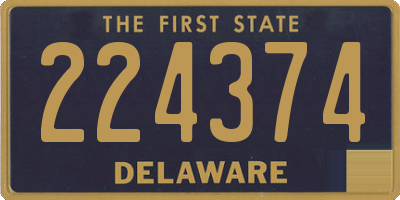 DE license plate 224374