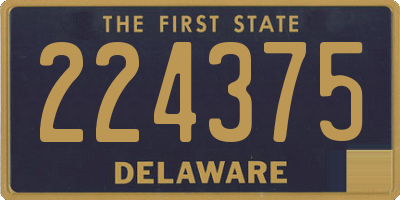 DE license plate 224375