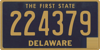 DE license plate 224379