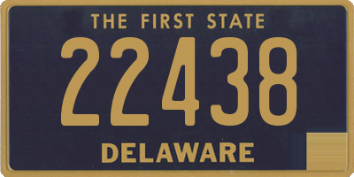 DE license plate 22438