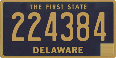 DE license plate 224384