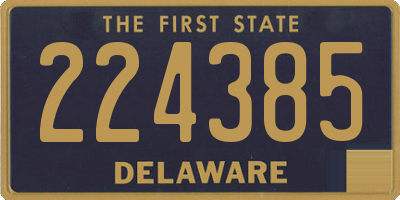DE license plate 224385