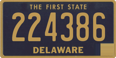 DE license plate 224386