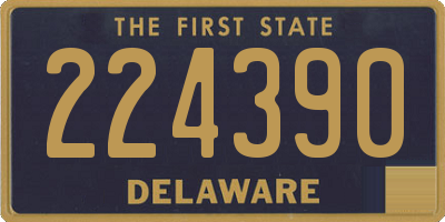 DE license plate 224390