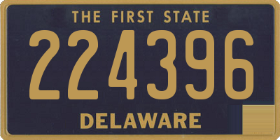 DE license plate 224396