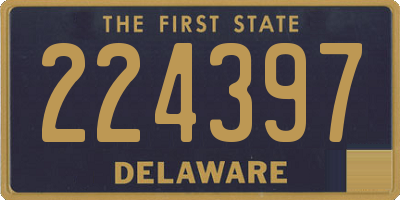 DE license plate 224397